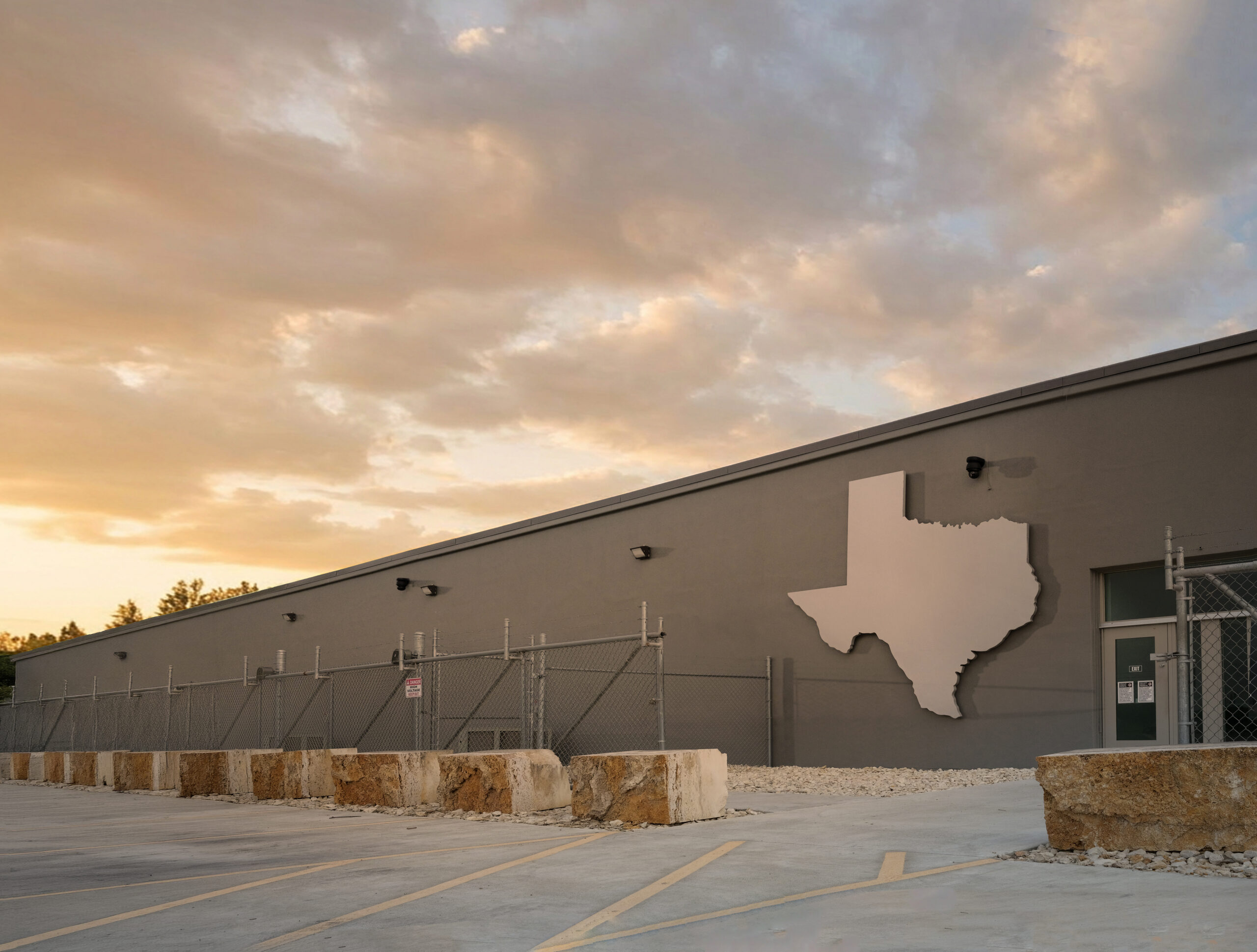 Outside of the Texas Depository in the evening